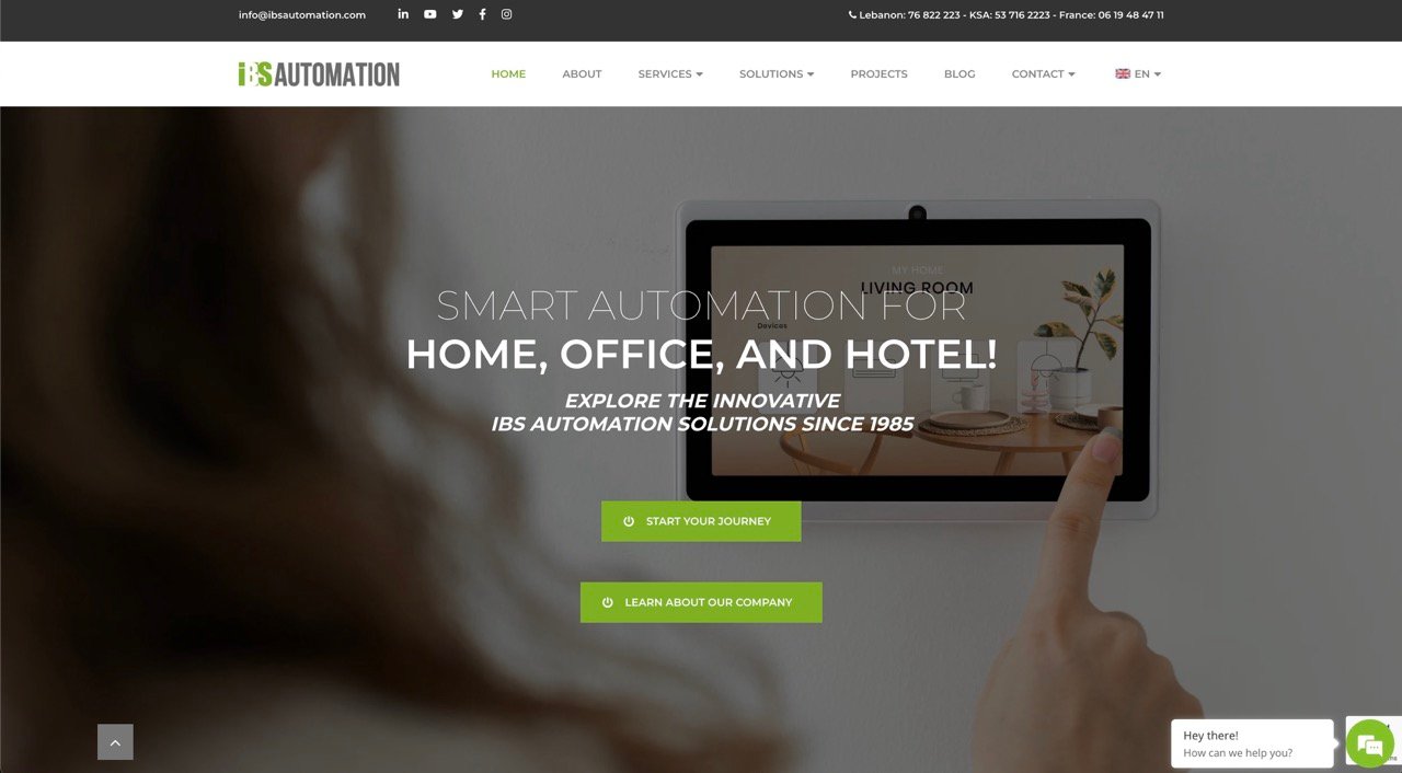 IBS Automation Corporate Website
